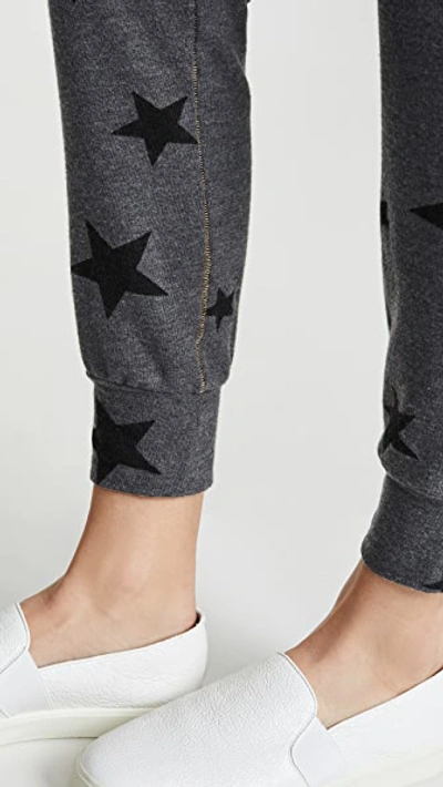 Shop Sundry Star Print Joggers In Charcoal