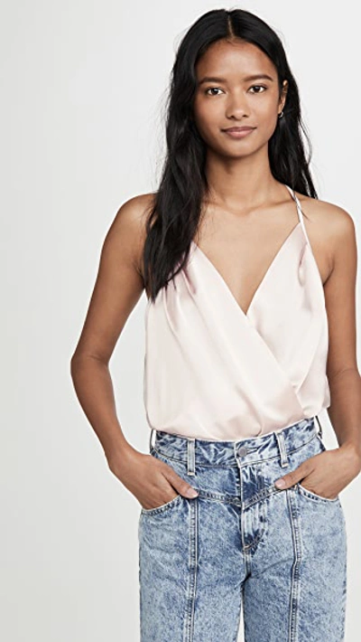 Shop Amanda Uprichard Crossover Cami In Blush