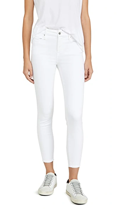 Shop Good American Good Legs Crop Jeans In White001