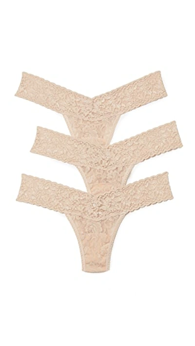 Shop Hanky Panky 3 Pack Signature Lace Low Rise Thong Chai