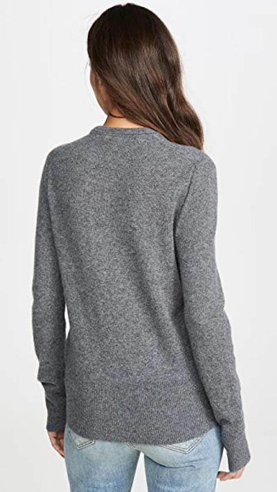 Shop Equipment Sanni Crew Cashmere Sweater In Heather Grey