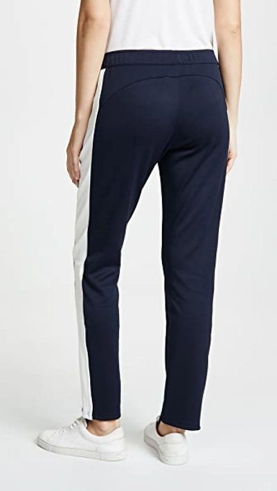 Shop Tory Sport Colorblock Track Pants In Tory Navy / Snow White