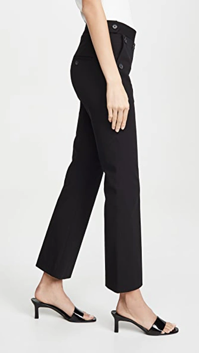 Shop Helmut Lang Rider Crop Pants In Black