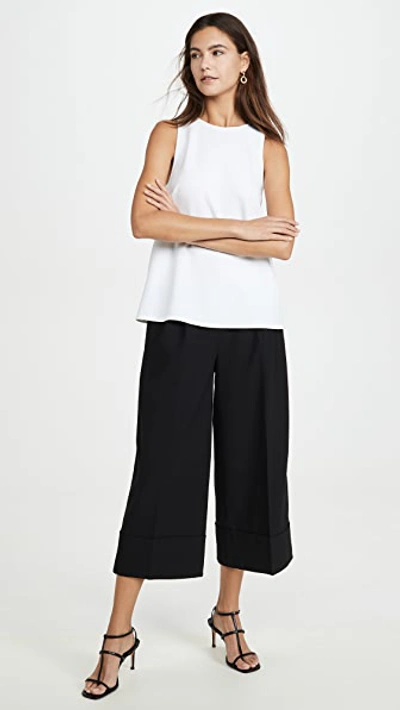 Shop Tibi Tank With Twist Back Detail In White