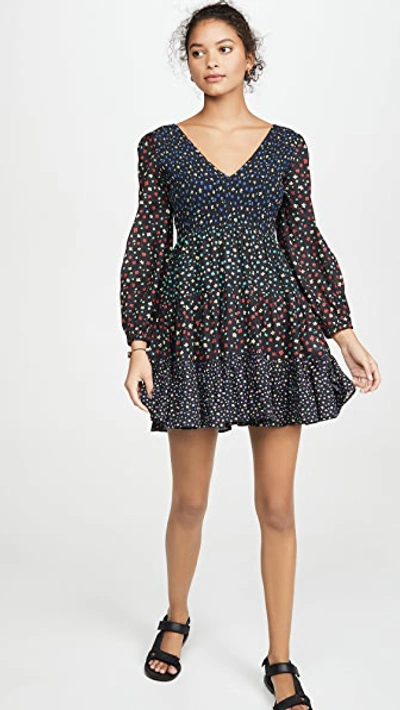 Shop Rixo London Sasha Dress In Mixed Ditsy Floral