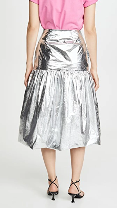 Shop Sandy Liang Salve Skirt In Sterling