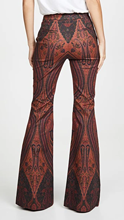 Printed High Waisted Flare Pants