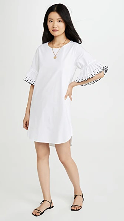 Shop See By Chloé Ruffle Tee Dress In White