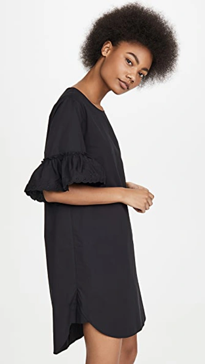 Shop See By Chloé Ruffle Tee Dress In Black