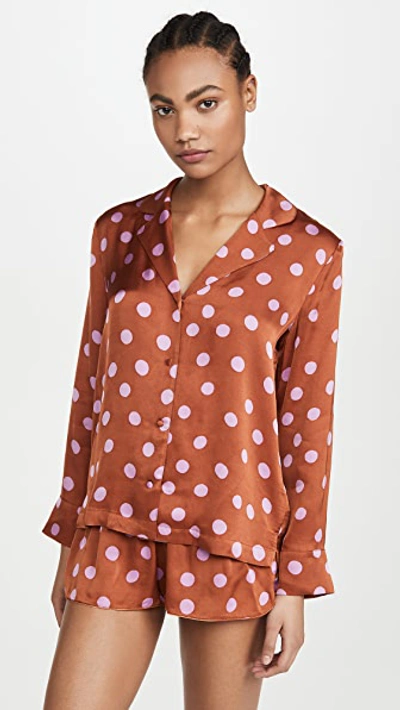 Stories Bluemoon Pyjama Shirt In Polka Dot | ModeSens