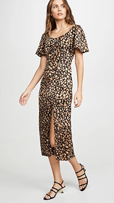 Shop Lerumi Maya Midi Dress In Leopard