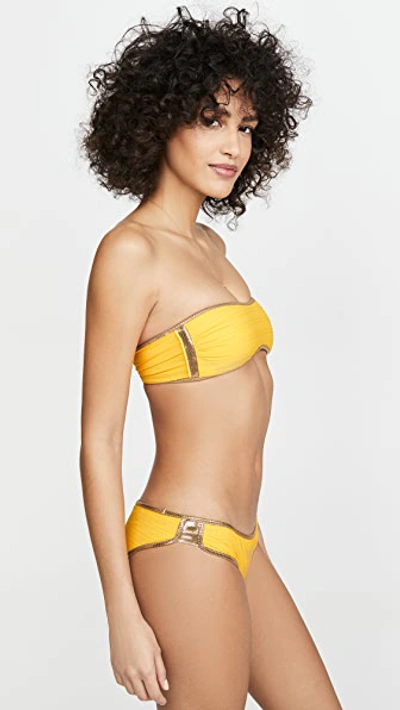 Shop Tooshie Hampton Rock Bikini Set In Yellow/gold