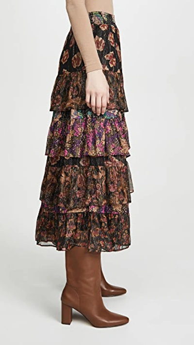Shop Mes Demoiselles Falcon Skirt In Floral Combo