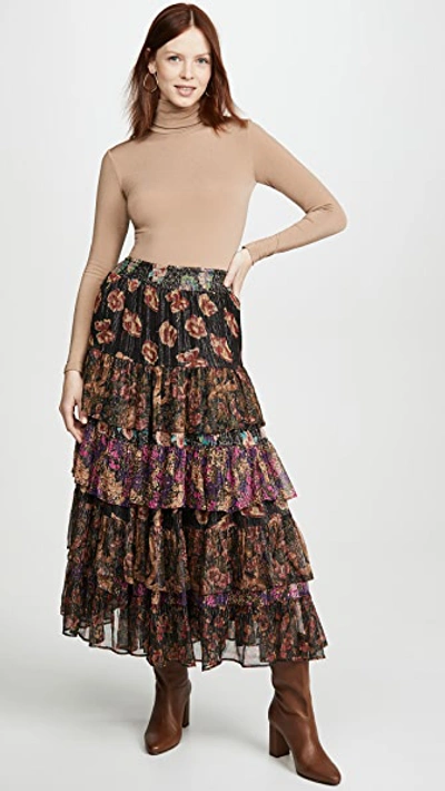 Shop Mes Demoiselles Falcon Skirt In Floral Combo