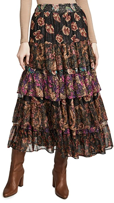 Shop Mes Demoiselles Falcon Skirt In Floral Combo