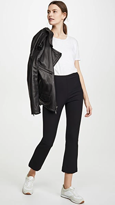 Shop Vince Crop Flare Pants In Black