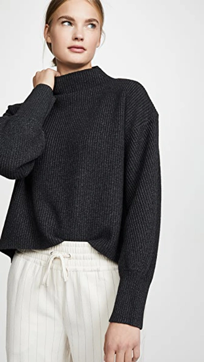 Shop A.l.c Helena Sweater In Charcoal