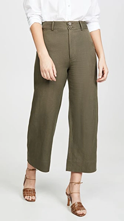 Shop Apiece Apart Merida Pants In Moss