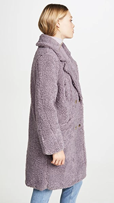 Shop Astr Freddie Coat In Lavender