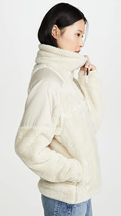 Shop Rag & Bone Logan Sherpa Pullover In Ivory/stone