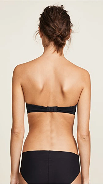 Shop Calvin Klein Underwear Naked Glamour Strapless Push Up Bra In Black