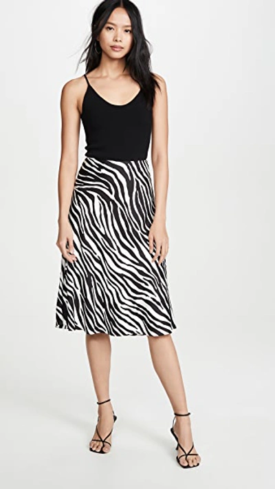 Shop Theory Modern Slip Skirt In Black Multi