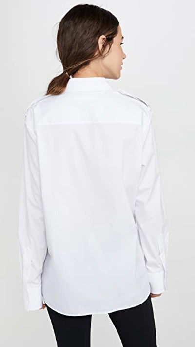 Shop Helmut Lang Knot Shirt In Dove