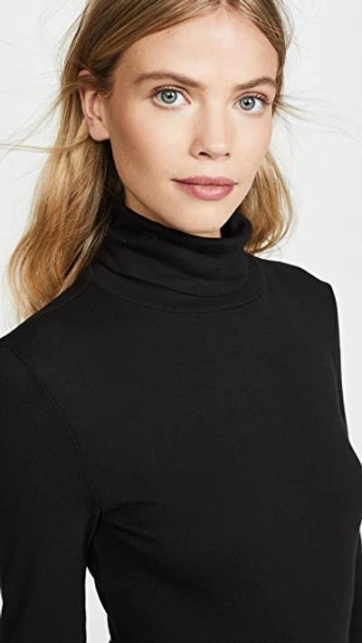 Shop Splendid 1x1 Turtleneck Top Black