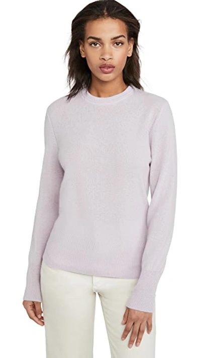 Shop Equipment Sanni Crew Neck Cashmere Sweater In Lavender Fog