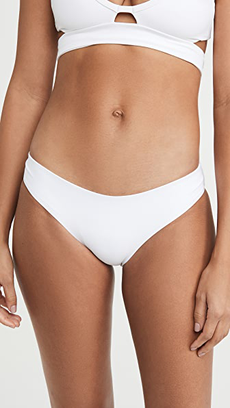 ribbed white bikini bottoms