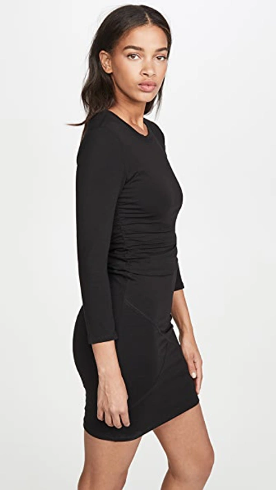 Shop Atm Anthony Thomas Melillo Pima Cotton Dress In Black