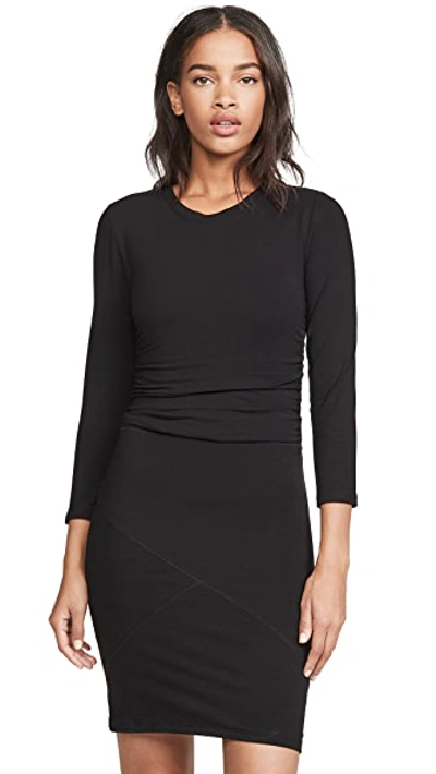 Shop Atm Anthony Thomas Melillo Pima Cotton Dress In Black