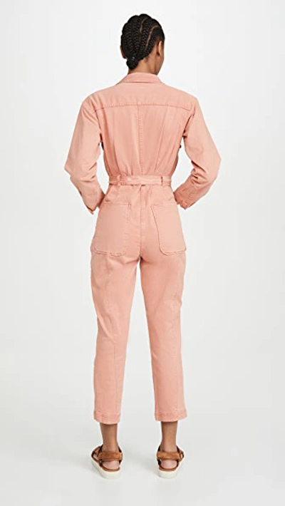 Shop Alex Mill Expedition Jumpsuit In City Pink