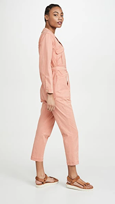 Shop Alex Mill Expedition Jumpsuit In City Pink