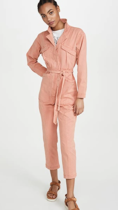 Shop Alex Mill Expedition Jumpsuit In City Pink