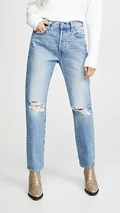 Shop Edwin Tash Relaxed Straight Jeans In Anxiety