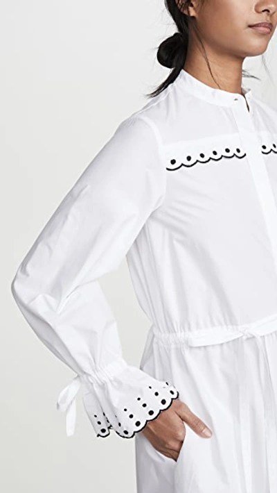 Shop See By Chloé Shirt Dress With Embroidery In White