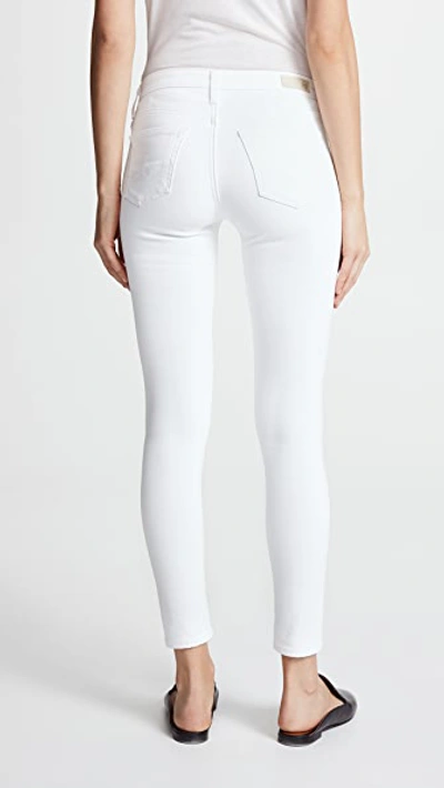 Shop Ag The Legging Ankle Jeans In White