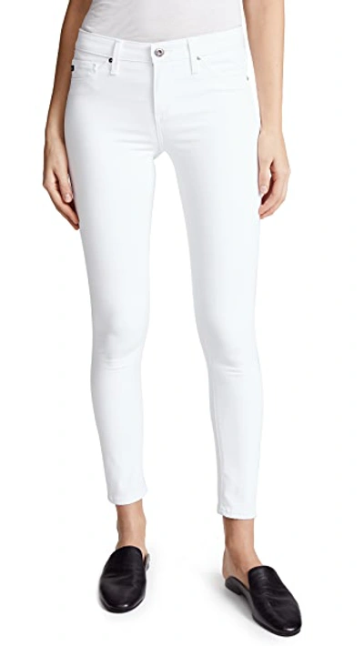 Shop Ag The Legging Ankle Jeans In White