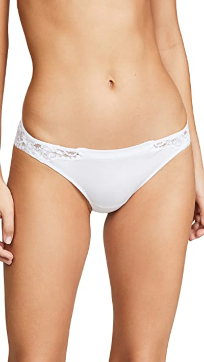 Shop La Perla Souple Thong In Bianco