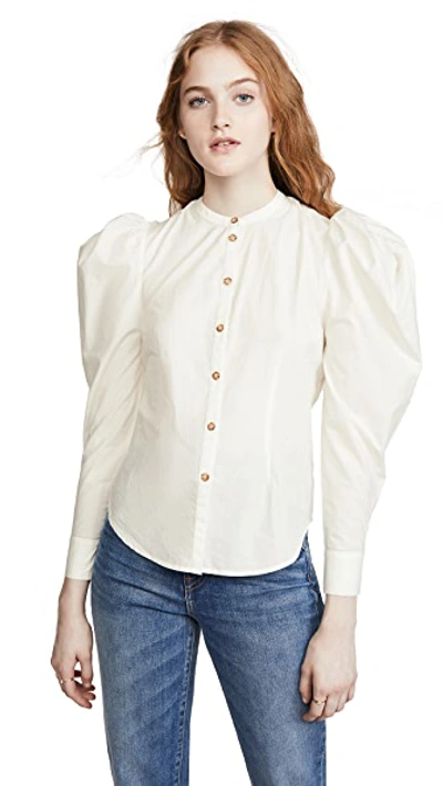 Shop Ulla Johnson Willa Top In Blanc