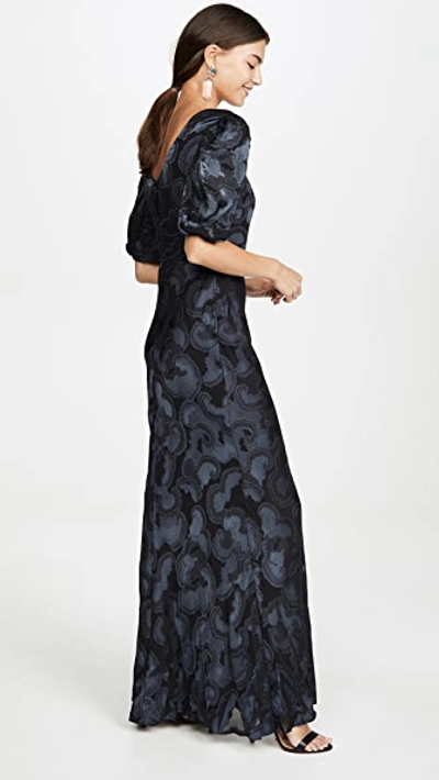 Shop Saloni Annie-b Dress In Black