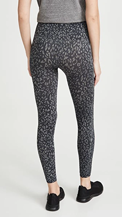 Look At Me Now Double Layer Waistband Leopard Print Jegging In Black