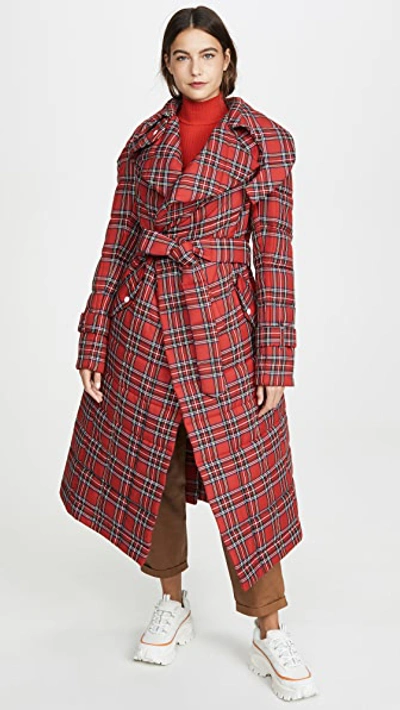 Shop A.w.a.k.e. Highlander Warm Secret Coat In Red