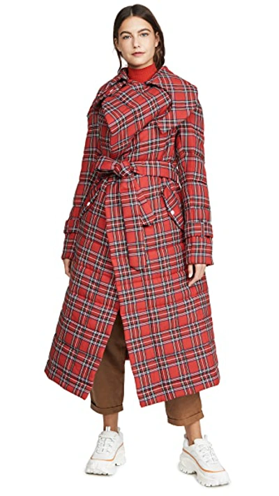 Shop A.w.a.k.e. Highlander Warm Secret Coat In Red