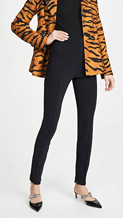 Shop Adam Lippes Skinny Pants In Bonded Neoprene In Black