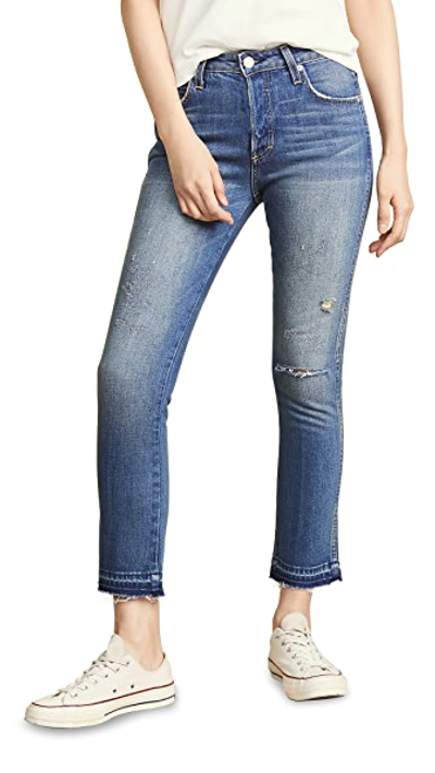 Shop Amo Babe High Rise Cropped Slim Jeans In Dive Bar