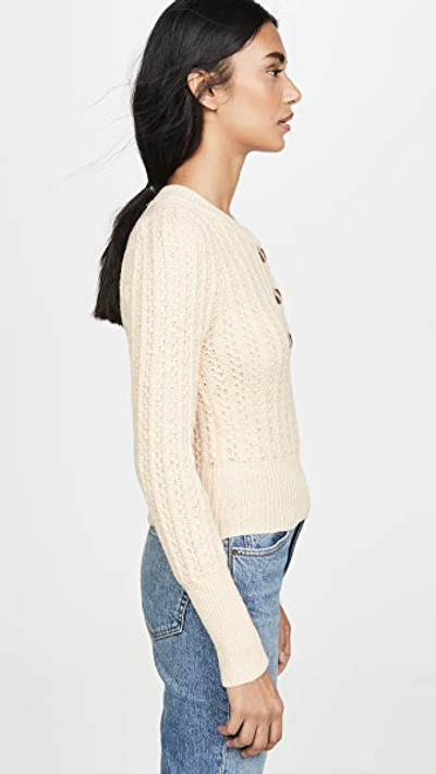 Shop Astr Aspen Sweater In Cream