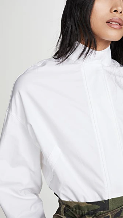 Shop Rta Niccola-zip Shirt Belted Skirt Combo In White