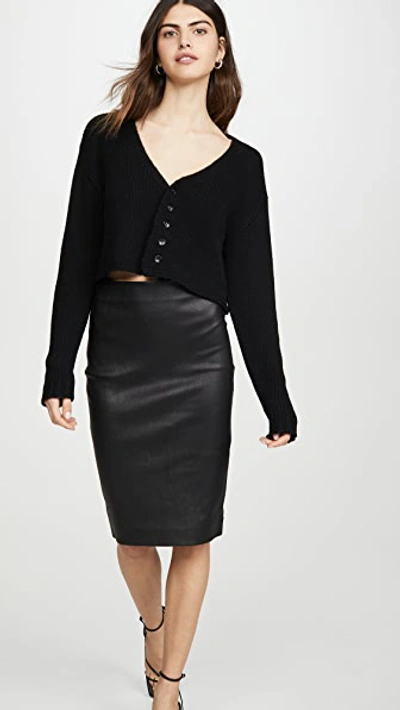 Shop Theory Skinny Pencil Skirt In Black